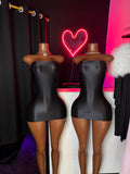 Glass Satin Mini Dress