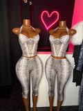 Snake Eyes Capri Set