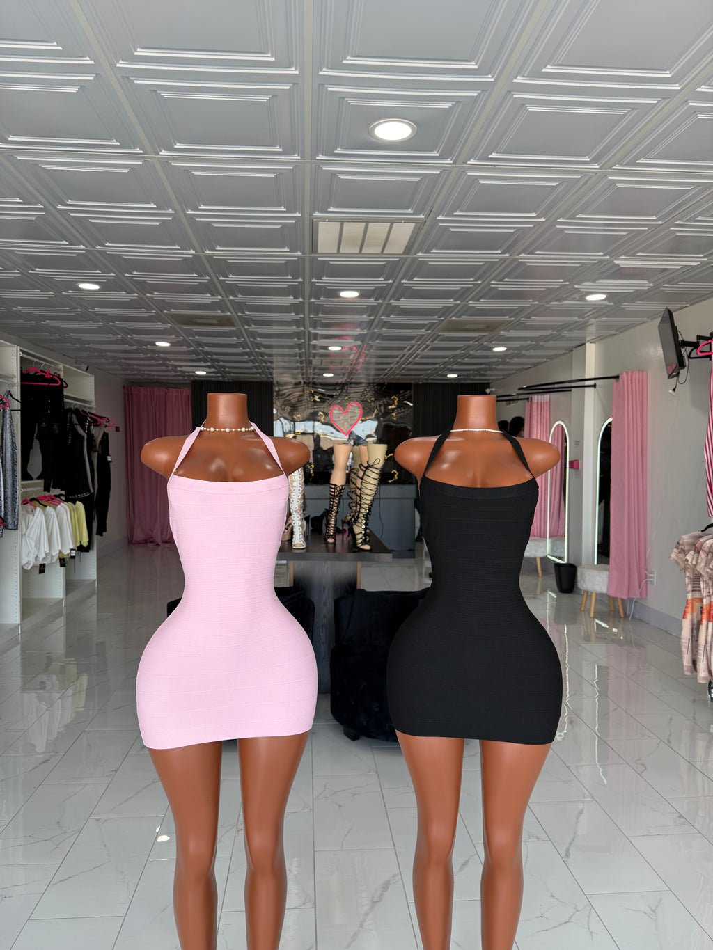 Caro Cloth Bandage Dress