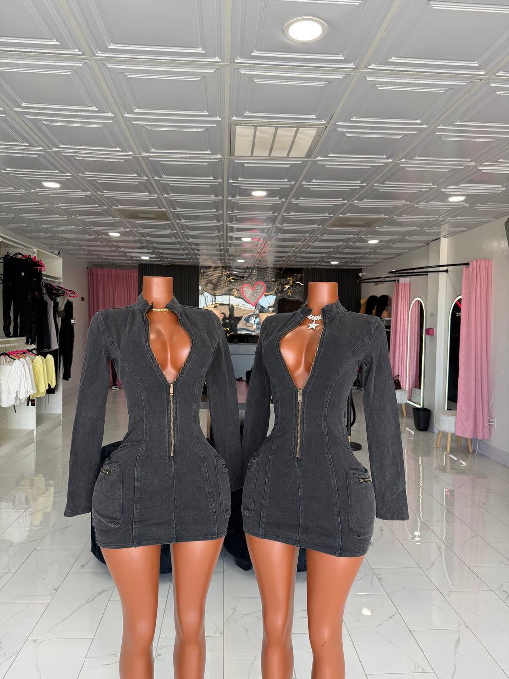 Barbarian Cargo Denim Dress