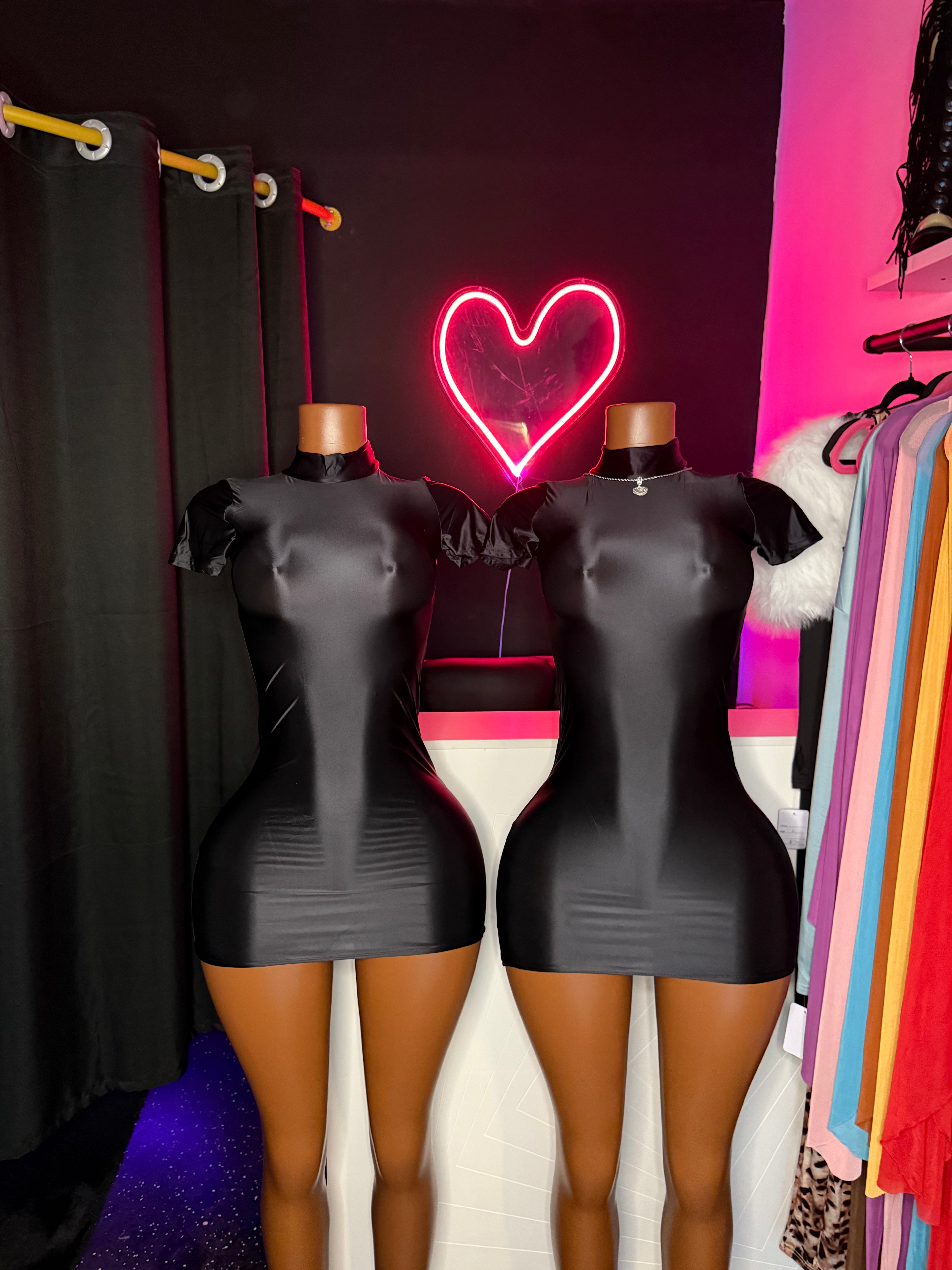 River Satin Mini Dress